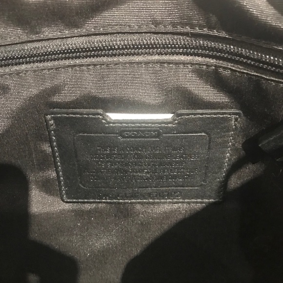 Coach suede leather messenger bag - Picture 5 of 11